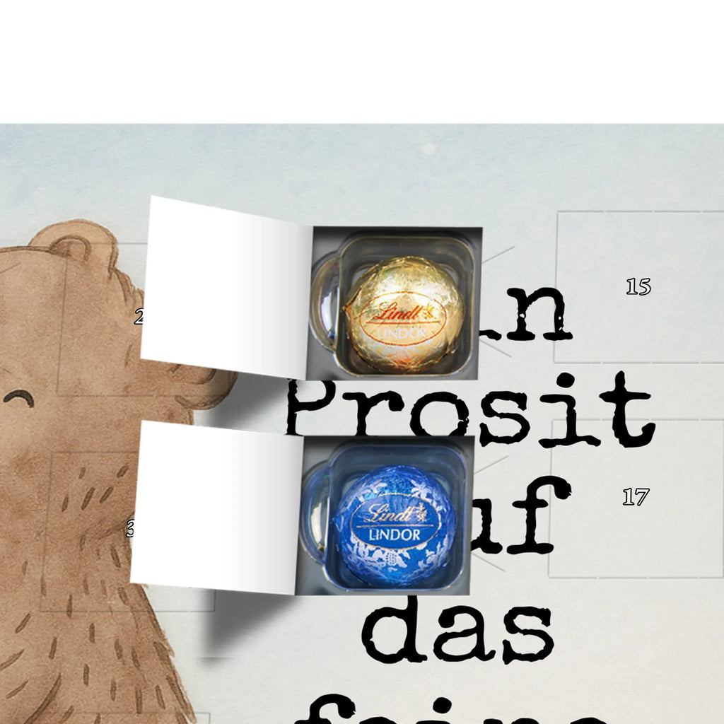 Chocolate advent calendar Glowing Pig Bash Design snow, Christmas time