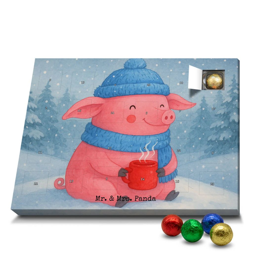 Chocolate advent calendar Pig Mulled wine Design Christmas time, snow, mulled wine, mulled pig, Christmas market, punch