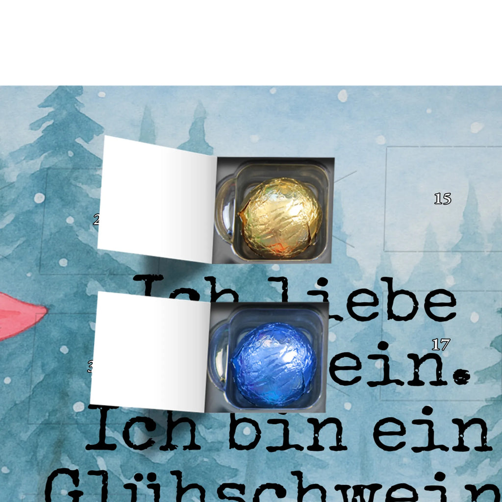 Chocolate advent calendar Pig Mulled wine Design Christmas time, snow, mulled wine, mulled pig, Christmas market, punch