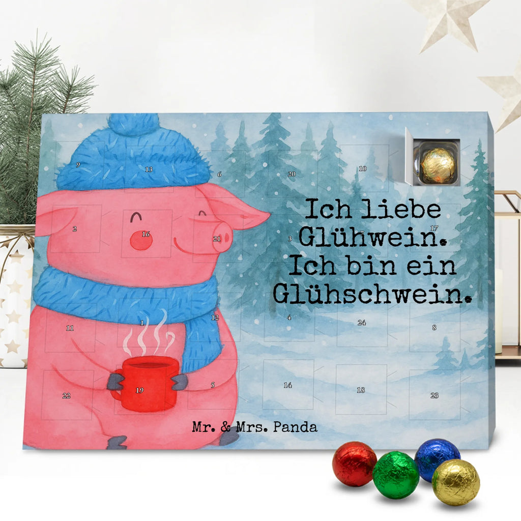 Chocolate advent calendar Pig Mulled wine Design Christmas time, snow, mulled wine, mulled pig, Christmas market, punch