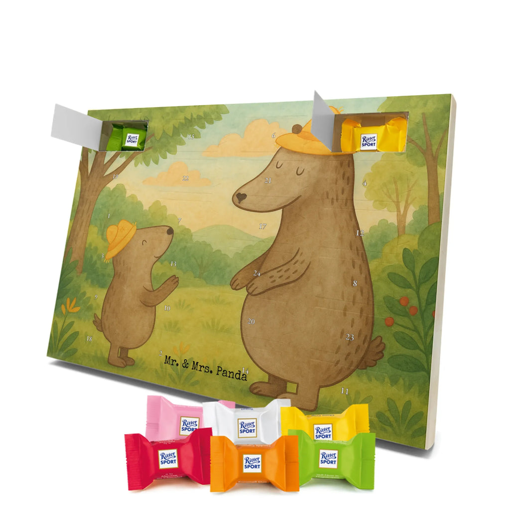 Chocolate advent calendar Bears with hats Design Father's Day, Mother's Day, father, role model, son, sons, children, favourite person, father-son, child, father's day