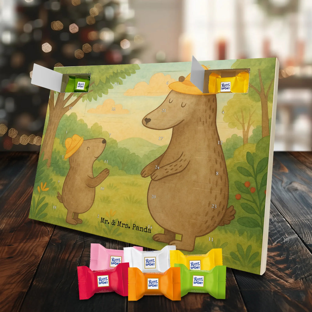 Chocolate advent calendar Bears with hats Design Father's Day, Mother's Day, father, role model, son, sons, children, favourite person, father-son, child, father's day
