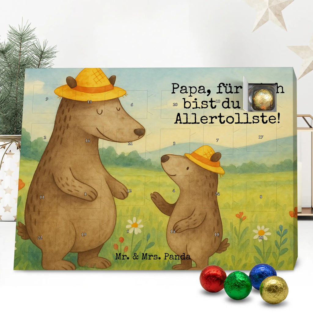 Chocolate advent calendar Bears with hats Design Father's Day, Mother's Day, father, role model, son, sons, children, favourite person, father-son, child, father's day