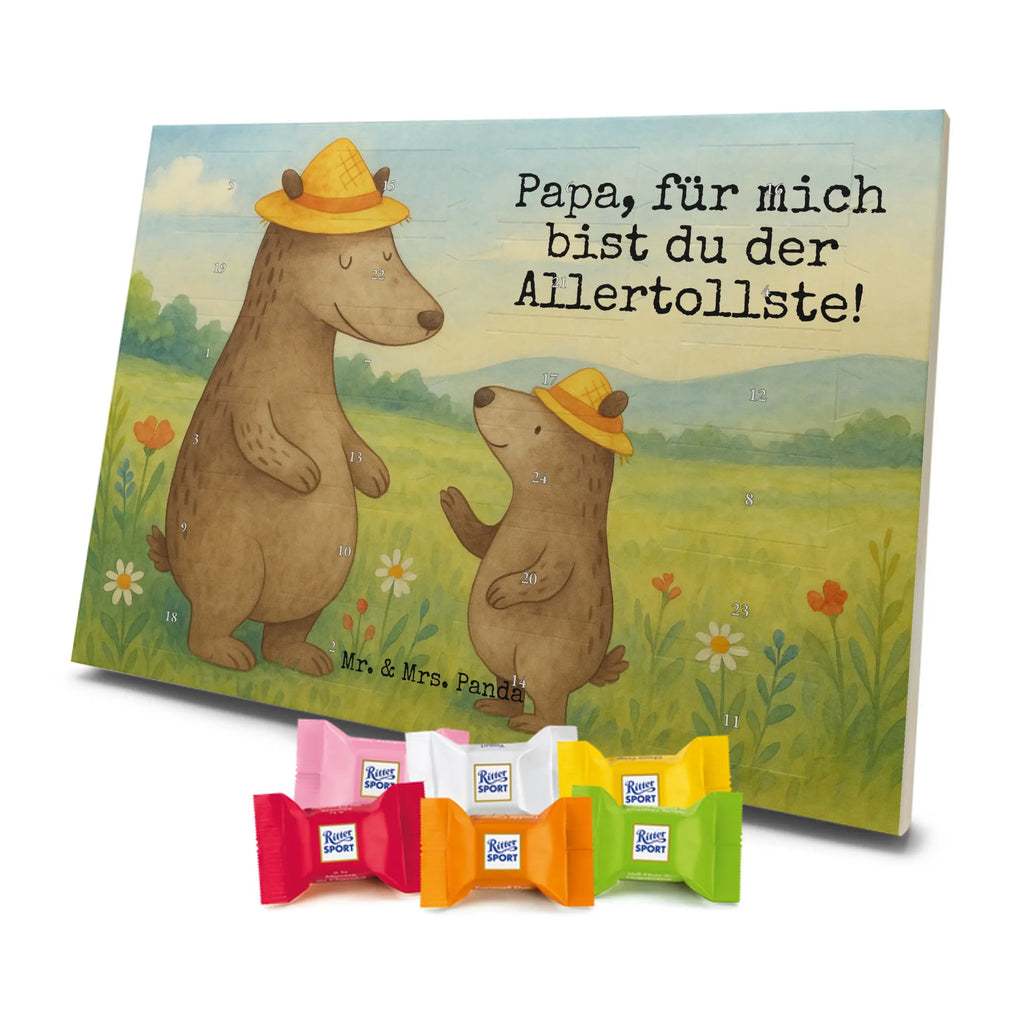 Chocolate advent calendar Bears with hats Design Father's Day, Mother's Day, father, role model, son, sons, children, favourite person, father-son, child, father's day