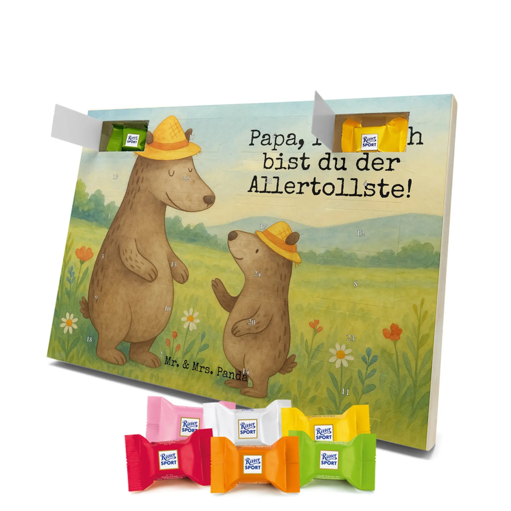 Chocolate advent calendar Bears with hats Design Father's Day, Mother's Day, father, role model, son, sons, children, favourite person, father-son, child, father's day