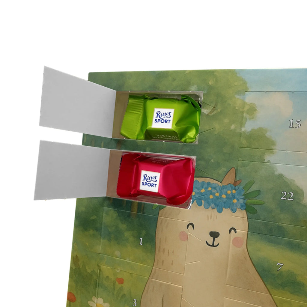 Chocolate advent calendar Bears with flower crown Design Father's Day, Mother's Day, favorite person, gift mommy. mother's day, daughter, daughters, best mommy, world best mommy, bears, favorite mommy, children, role model, child