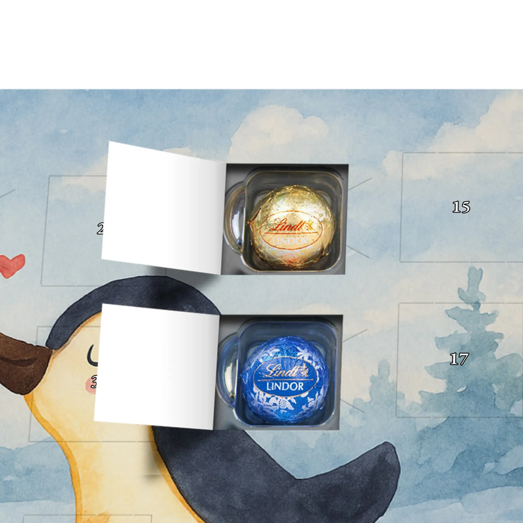 Chocolate advent calendar Penguins in love Design Loving, Two, Together, Marriage, Proposal of marriage, Love gift, gift for her, gift for him, anniversary gift, fiancée, love saying, gift friend, wedding anniversary, proof of love, anniversary, penguins, guest gift, wedding, gift girlfriend, couple. love couple, fiancé, gift anniversary, pair, gift idea, penguin love, pair of penguins