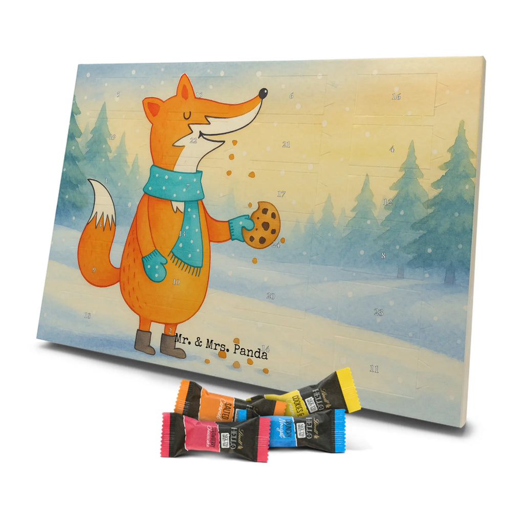 Chocolate advent calendar Fox biscuit Design animal lover, foxes, forest wildlife, clever as a fox, cookies, baking saying, kitchen decoration, christmas time, christmas present