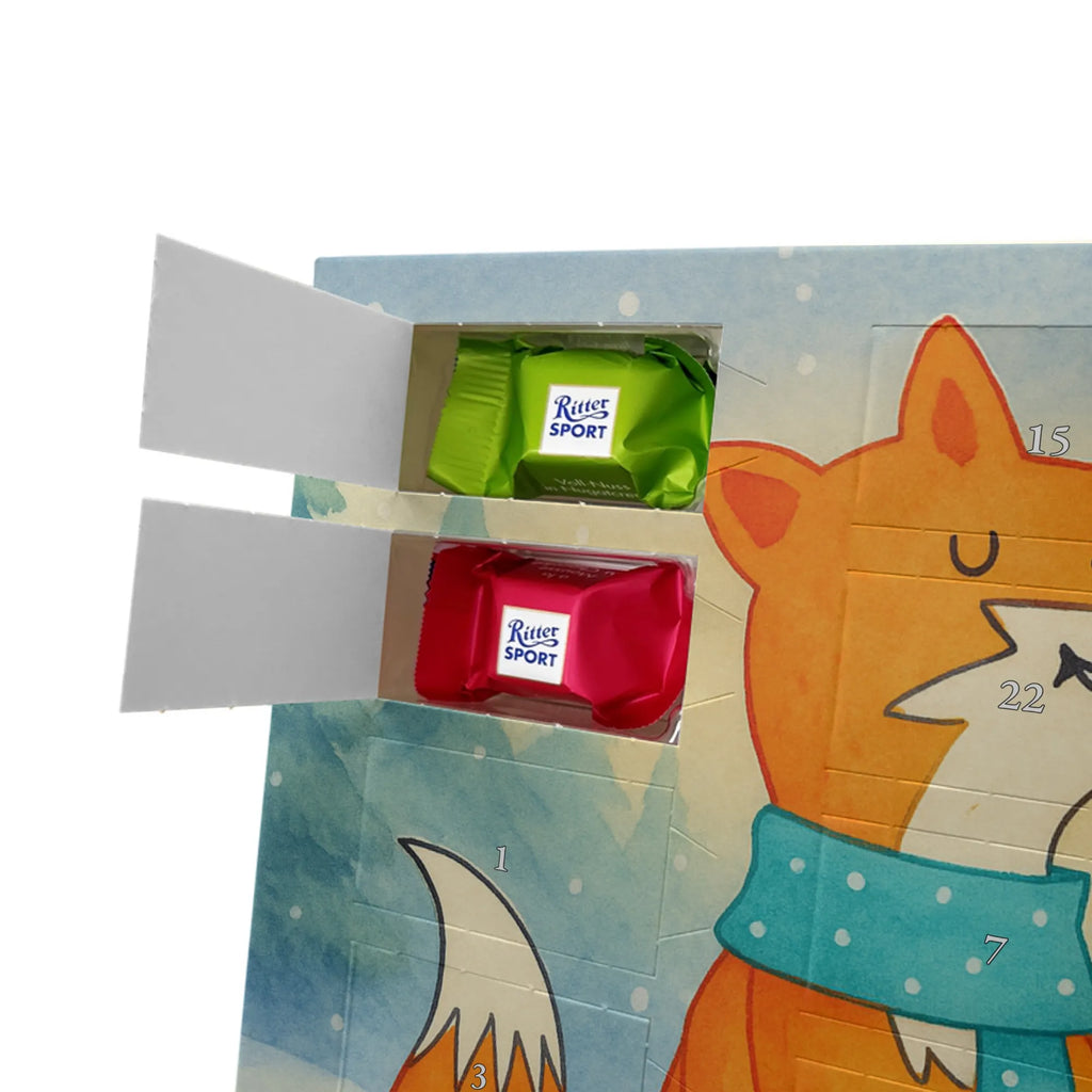 Chocolate advent calendar Fox biscuit Design animal lover, foxes, forest wildlife, clever as a fox, cookies, baking saying, kitchen decoration, christmas time, christmas present