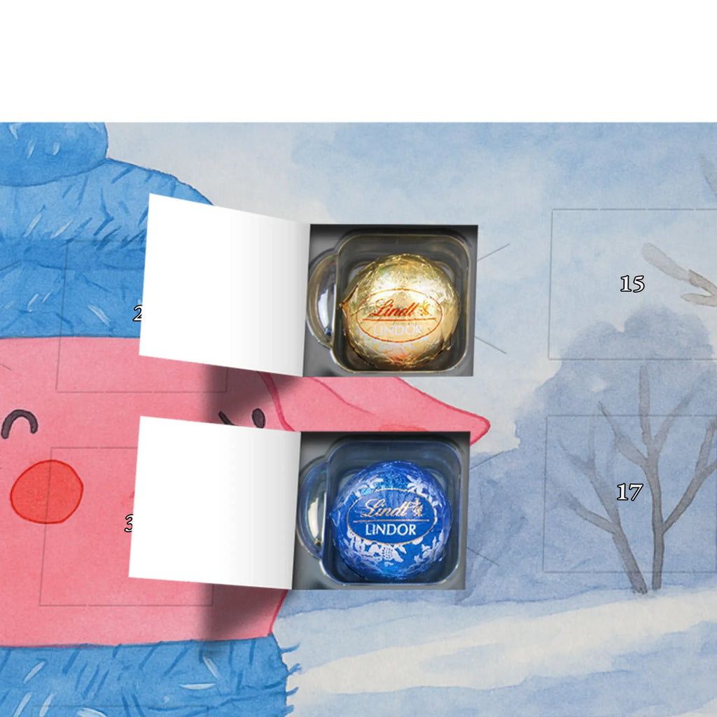 Chocolate advent calendar piggy Mulled wine Design Christmas time, snow, mulled wine, Christmas market, drunk, saying