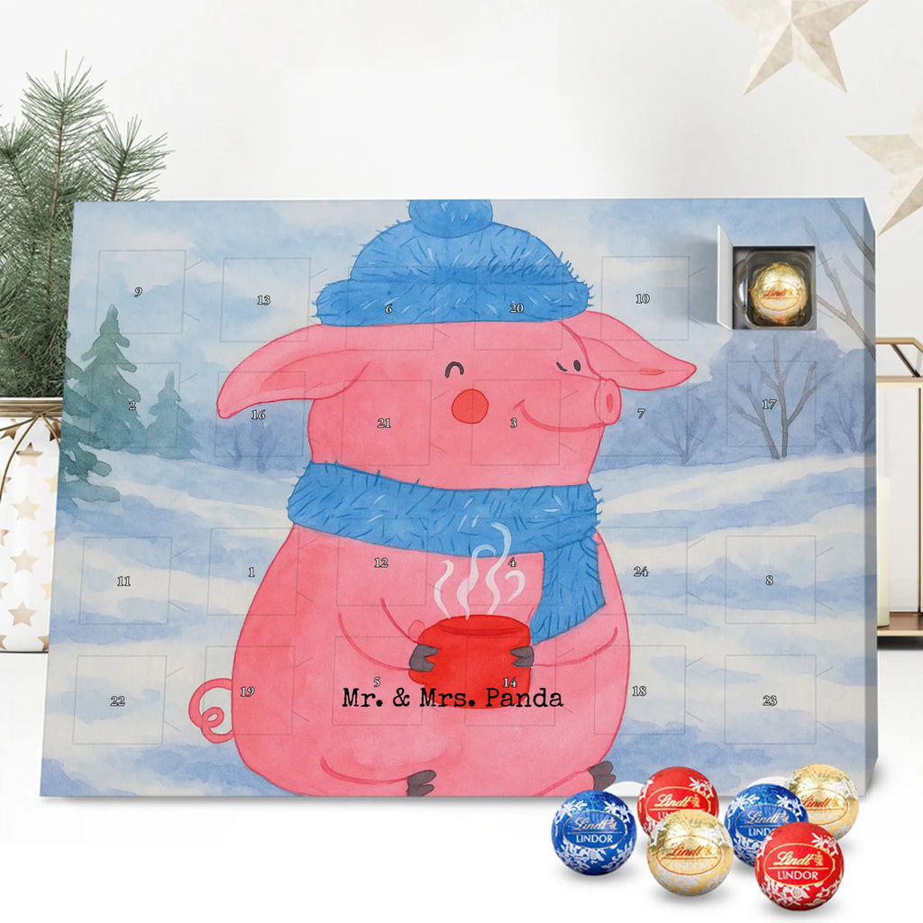 Chocolate advent calendar piggy Mulled wine Design Christmas time, snow, mulled wine, Christmas market, drunk, saying