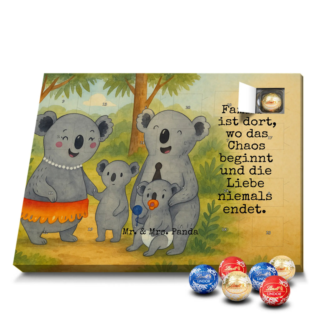 Chocolate advent calendar Koala Family Design Father's Day, Mother's Day, siblings, family life, children