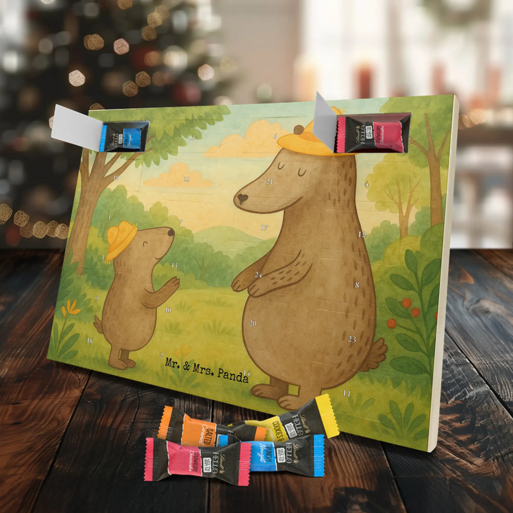 Chocolate advent calendar Bears with hats Design Father's Day, Mother's Day, father, role model, son, sons, children, favourite person, father-son, child, father's day