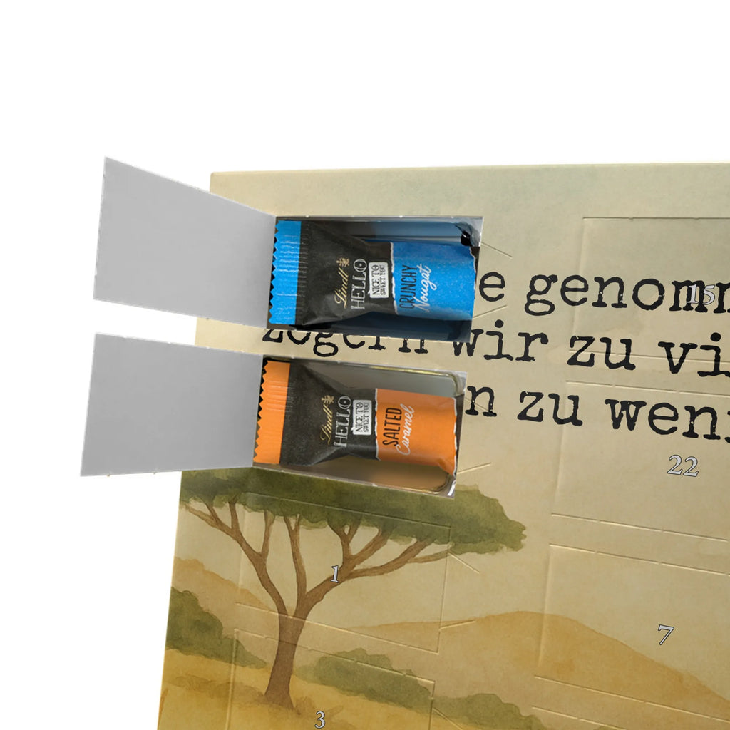 Chocolate advent calendar giraffe Satisfied Design Africa, Adventure