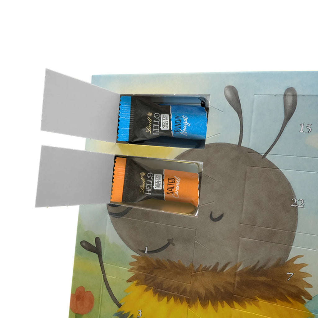 Chocolate advent calendar bumblebee fluffy Design card, gift ideas, gifts, small animals, cute, cute animal motives, hand drawn, funny sayings, good mood, special gifts, animal lover, Flower, Bumblebee, Fluffy, Nature