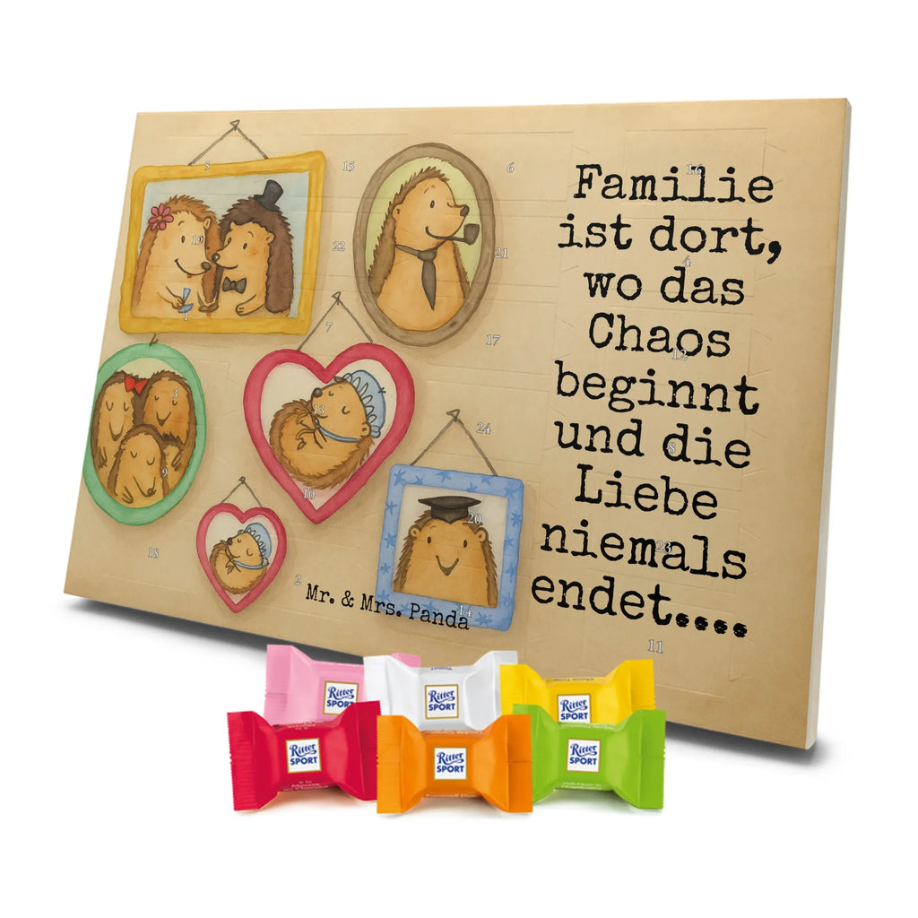 Chocolate advent calendar Hedgehog family Design Father's Day, Mother's Day, hedgehogs, mum, pictures, solidarity