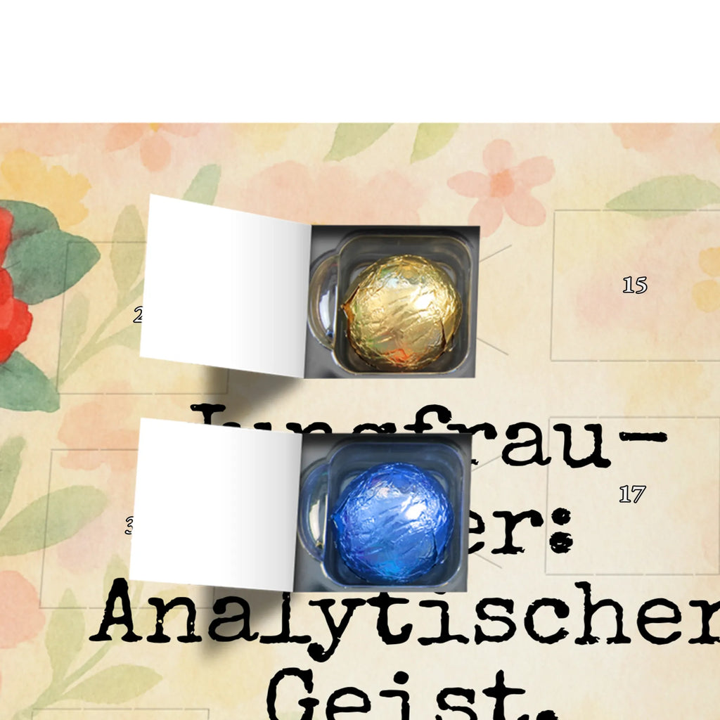 Chocolate advent calendar Virgin Astrology Design month of birth, constellations, birthdays, astrology, date of birth