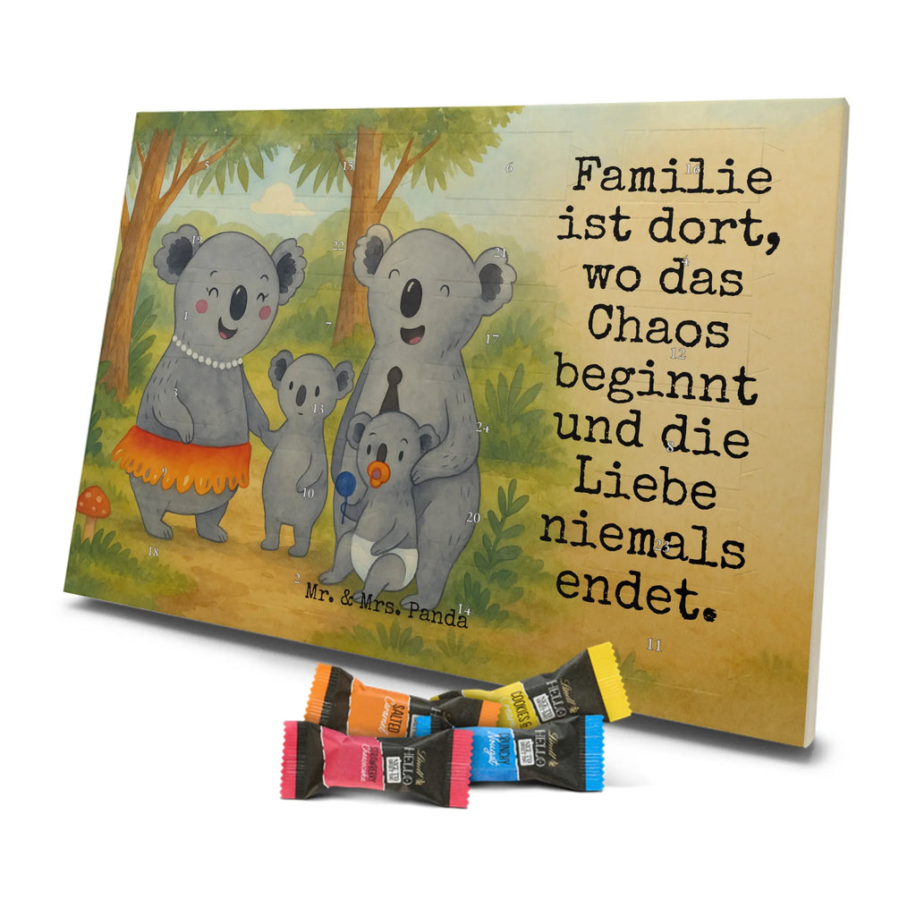 Chocolate advent calendar Koala Family Design Father's Day, Mother's Day, siblings, family life, children