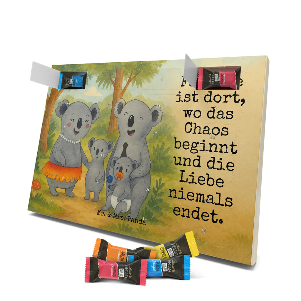 Chocolate advent calendar Koala Family Design Father's Day, Mother's Day, siblings, family life, children