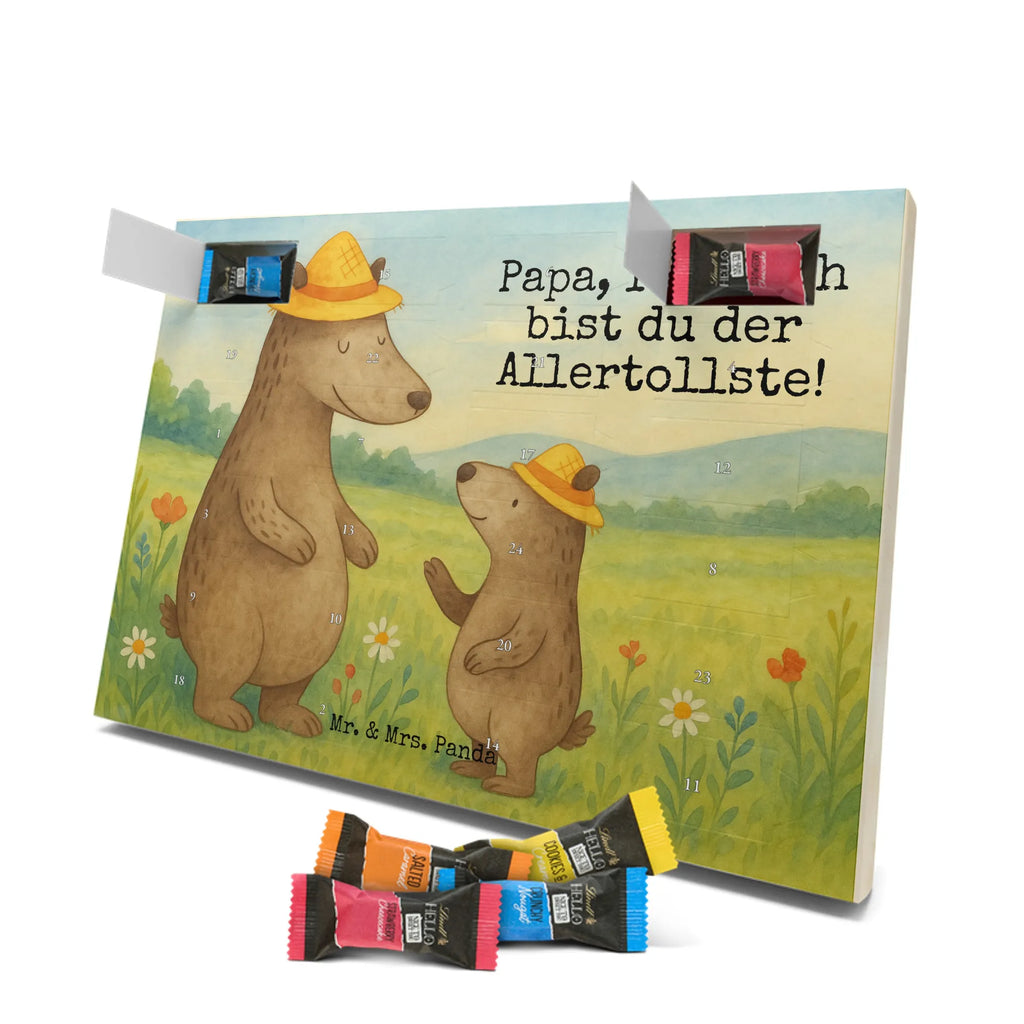 Chocolate advent calendar Bears with hats Design Father's Day, Mother's Day, father, role model, son, sons, children, favourite person, father-son, child, father's day