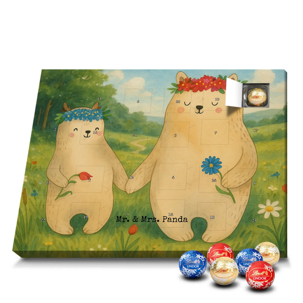 Chocolate advent calendar Bears with flower crown Design Father's Day, Mother's Day, favorite person, gift mommy. mother's day, daughter, daughters, best mommy, world best mommy, bears, favorite mommy, children, role model, child