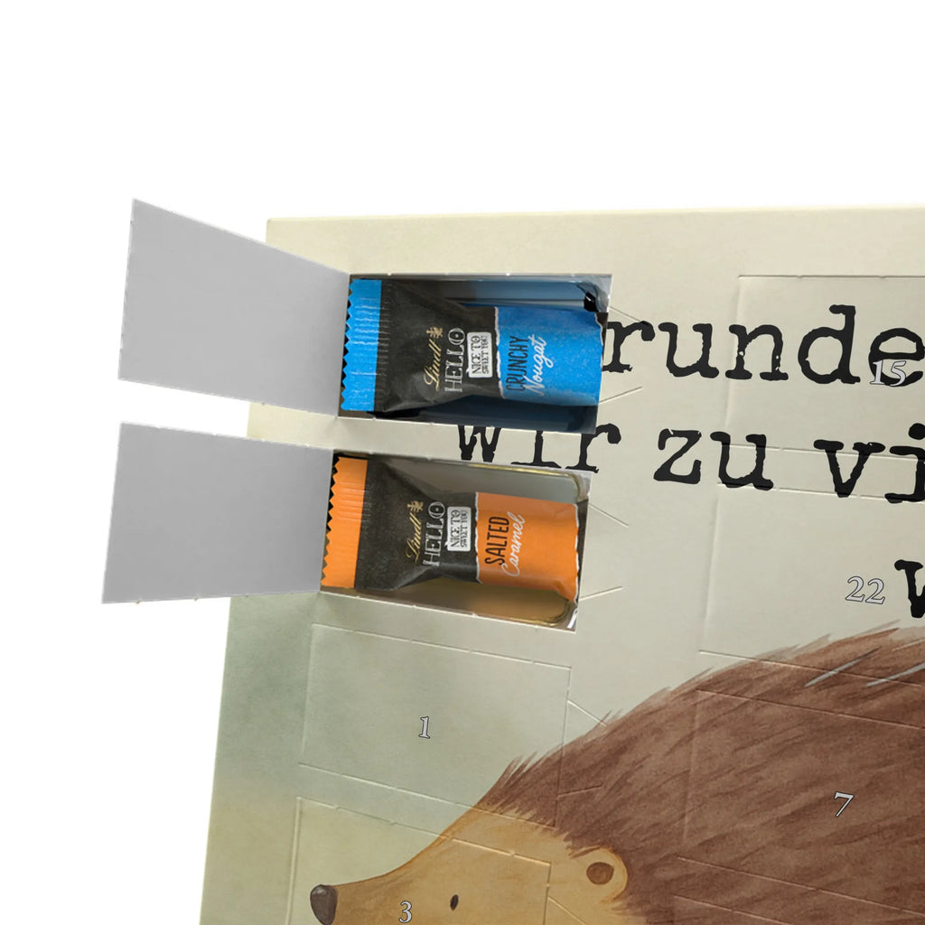 Chocolate advent calendar Hedgehog hearts Design card, gift ideas, gifts, small animals, cute, cute animal motives, hand drawn, funny sayings, good mood, special gifts, animal lover, hearts, trust, kiss, heart