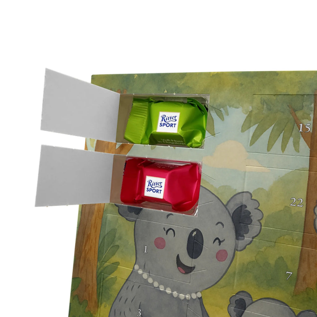 Chocolate advent calendar Koala Family Design Father's Day, Mother's Day, siblings, family life, children