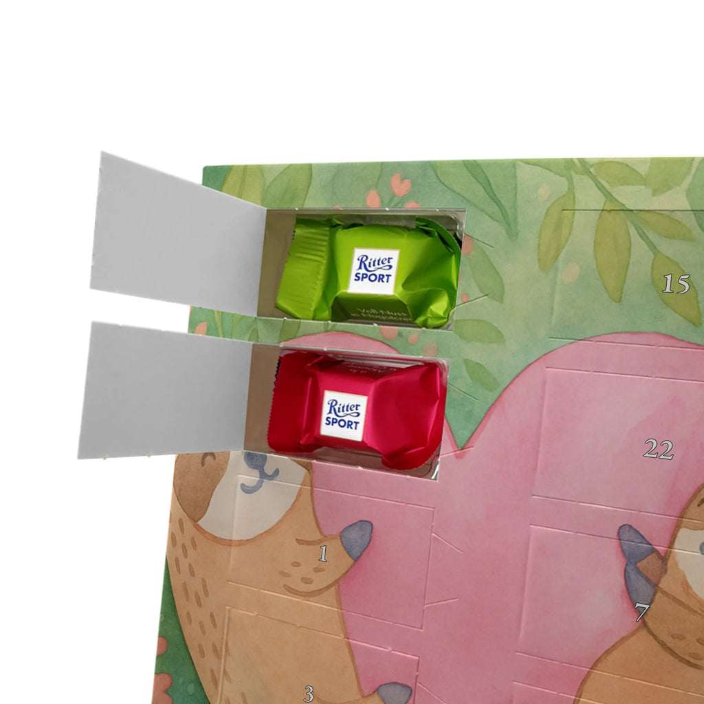 Chocolate advent calendar sloths Heart Design Loving, Two, Together, Marriage, Proposal of marriage, Love gift, gift for her, gift for him, anniversary gift, Valentine&#39;s Day Gift for Women Love Gift Anniversary Wedding Anniversary Party Favor Gift for Girlfriend Gift for Partner Boyfriend Gift Token of Love for Men for Husband