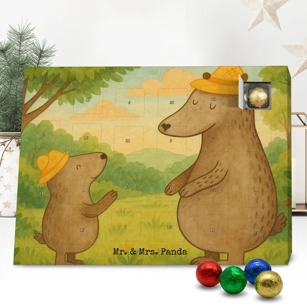 Chocolate advent calendar Bears with hats Design Father's Day, Mother's Day, father, role model, son, sons, children, favourite person, father-son, child, father's day