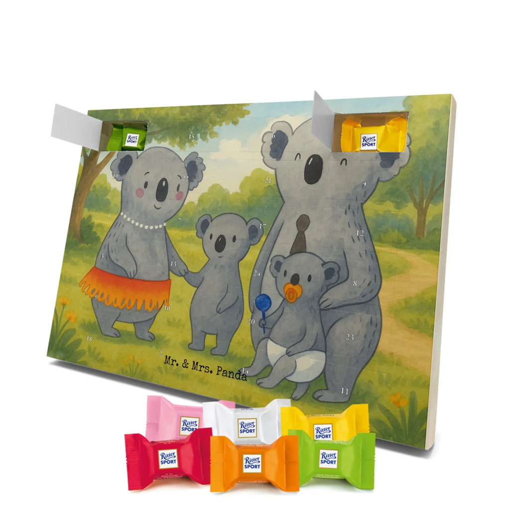 Chocolate advent calendar Koala Family Design Father's Day, Mother's Day, siblings, family life, children