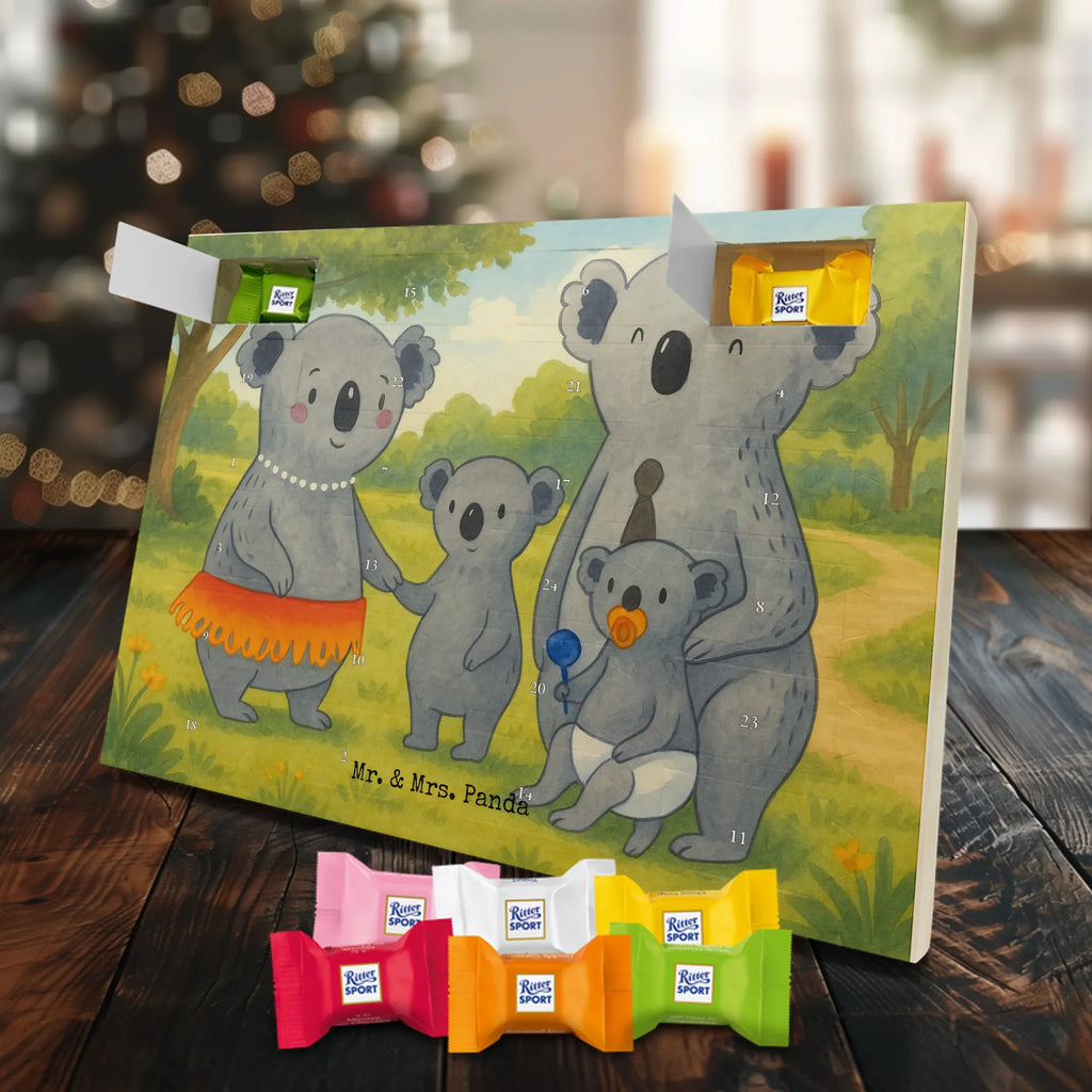 Chocolate advent calendar Koala Family Design Father's Day, Mother's Day, siblings, family life, children