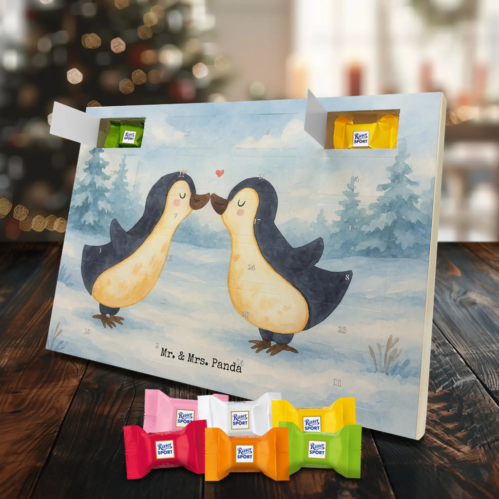 Chocolate advent calendar Penguins in love Design Loving, Two, Together, Marriage, Proposal of marriage, Love gift, gift for her, gift for him, anniversary gift, fiancée, love saying, gift friend, wedding anniversary, proof of love, anniversary, penguins, guest gift, wedding, gift girlfriend, couple. love couple, fiancé, gift anniversary, pair, gift idea, penguin love, pair of penguins