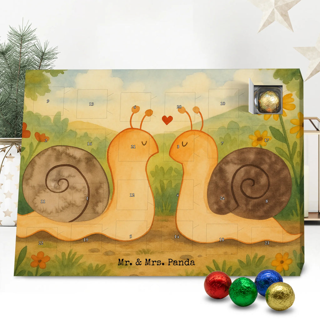 Chocolate advent calendar Snails in love Design Loving, Two, Together, Marriage, Proposal of marriage, Love gift, gift for her, gift for him, anniversary gift