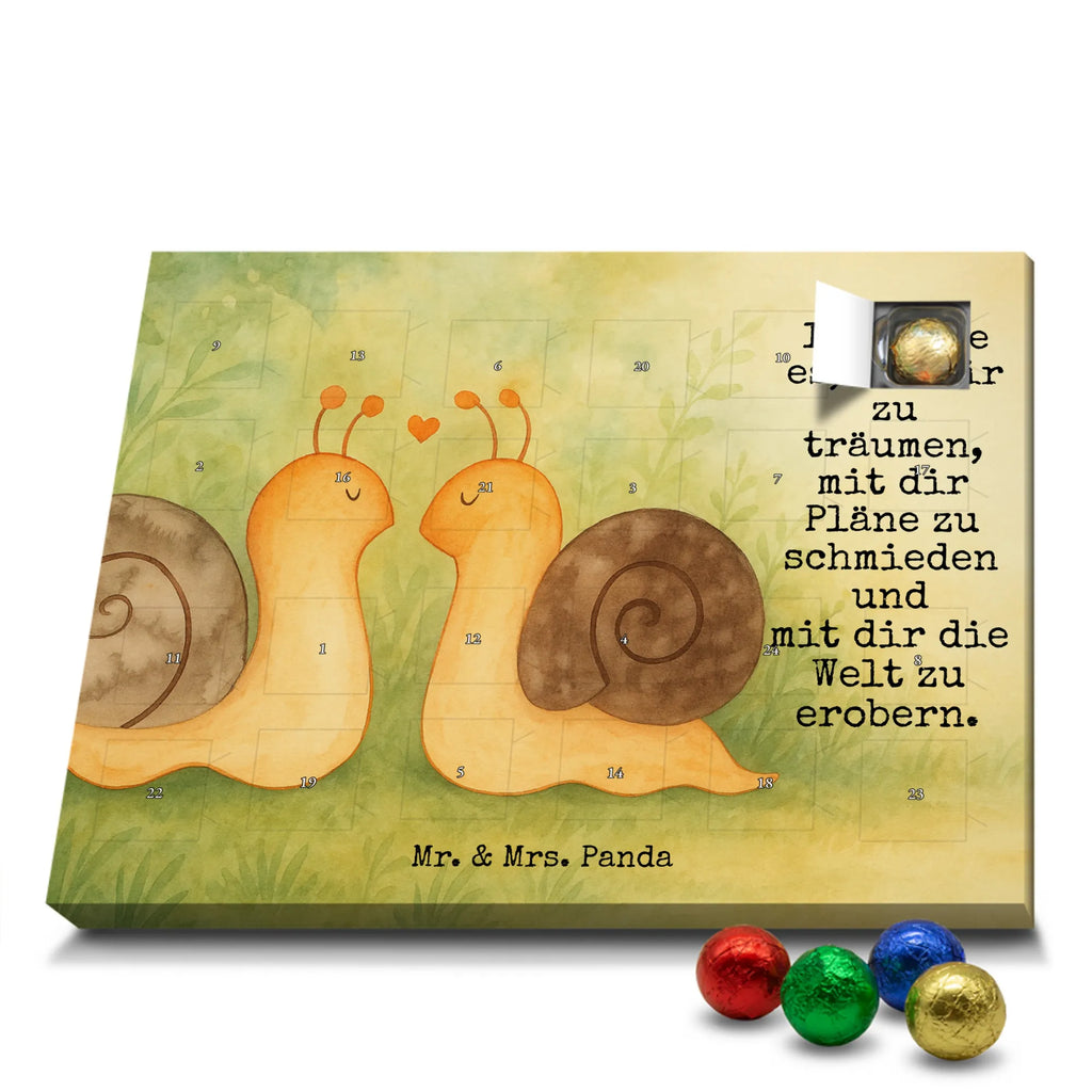 Chocolate advent calendar Snails in love Design Loving, Two, Together, Marriage, Proposal of marriage, Love gift, gift for her, gift for him, anniversary gift
