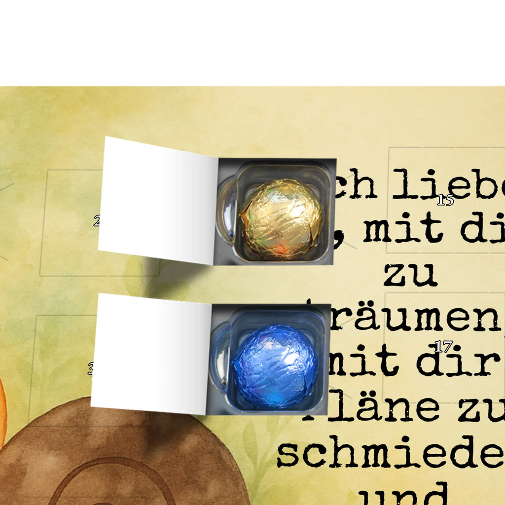 Chocolate advent calendar Snails in love Design Loving, Two, Together, Marriage, Proposal of marriage, Love gift, gift for her, gift for him, anniversary gift