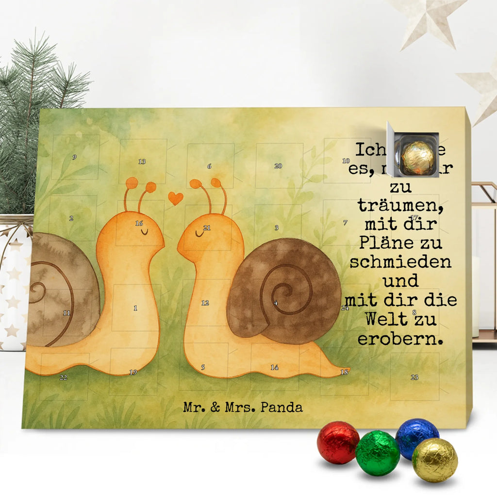 Chocolate advent calendar Snails in love Design Loving, Two, Together, Marriage, Proposal of marriage, Love gift, gift for her, gift for him, anniversary gift