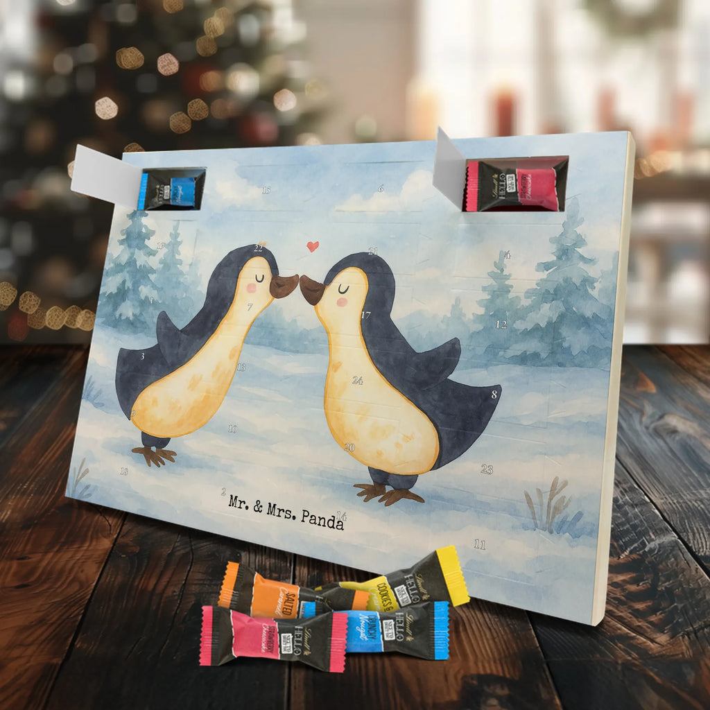 Chocolate advent calendar Penguins in love Design Loving, Two, Together, Marriage, Proposal of marriage, Love gift, gift for her, gift for him, anniversary gift, fiancée, love saying, gift friend, wedding anniversary, proof of love, anniversary, penguins, guest gift, wedding, gift girlfriend, couple. love couple, fiancé, gift anniversary, pair, gift idea, penguin love, pair of penguins