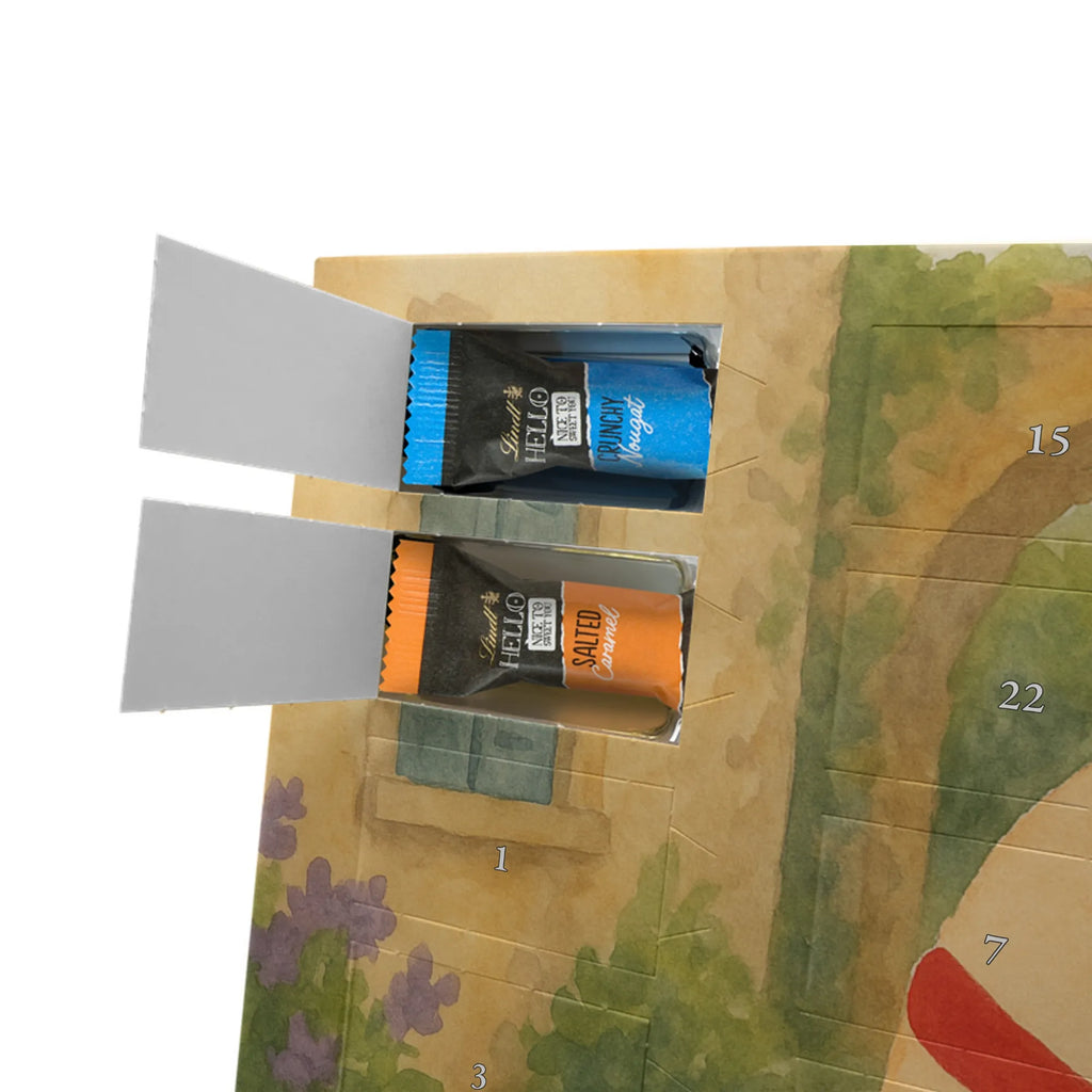 Chocolate advent calendar Owl France Design gift ideas, birthday present, forest animal, bird, nocturnal, illustrated, romantic gift, owl decor, Say beautiful, Life is beautiful, France, Owls, Say French, Owl decoration