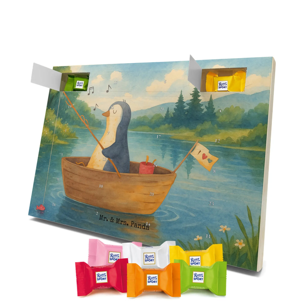Chocolate advent calendar Penguin fishing boat Design North Pole, Penguins, boat, divorce, fishing boat, gift idea heartache, penguins, new beginning, enjoy, fishing, love of life, new start, separation