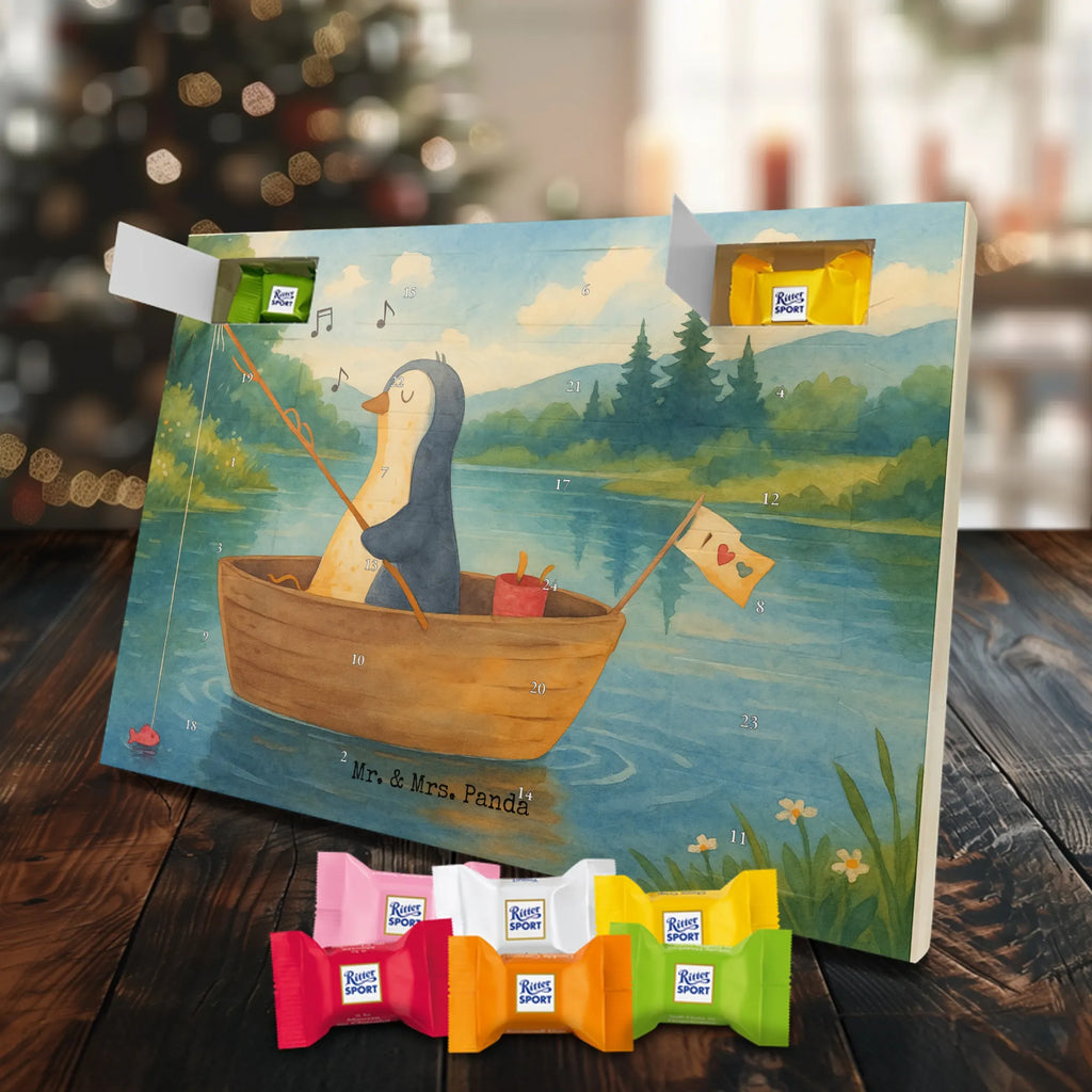 Chocolate advent calendar Penguin fishing boat Design North Pole, Penguins, boat, divorce, fishing boat, gift idea heartache, penguins, new beginning, enjoy, fishing, love of life, new start, separation