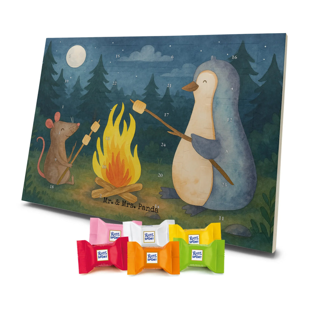 Chocolate advent calendar Penguin campfire Design North Pole, Penguins, campfire, everyday office life, penguins, mouse, life motto, new start, work, life motivation, fire