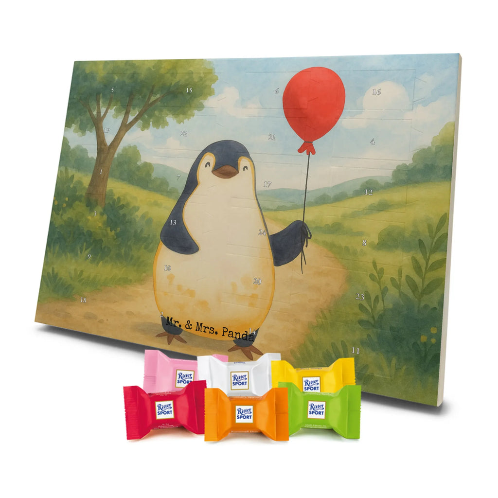 Chocolate advent calendar Penguin balloon Design North Pole, Penguins, gift idea, new life, new start, love of life, balloon, gift girlfriend, best friend, penguins