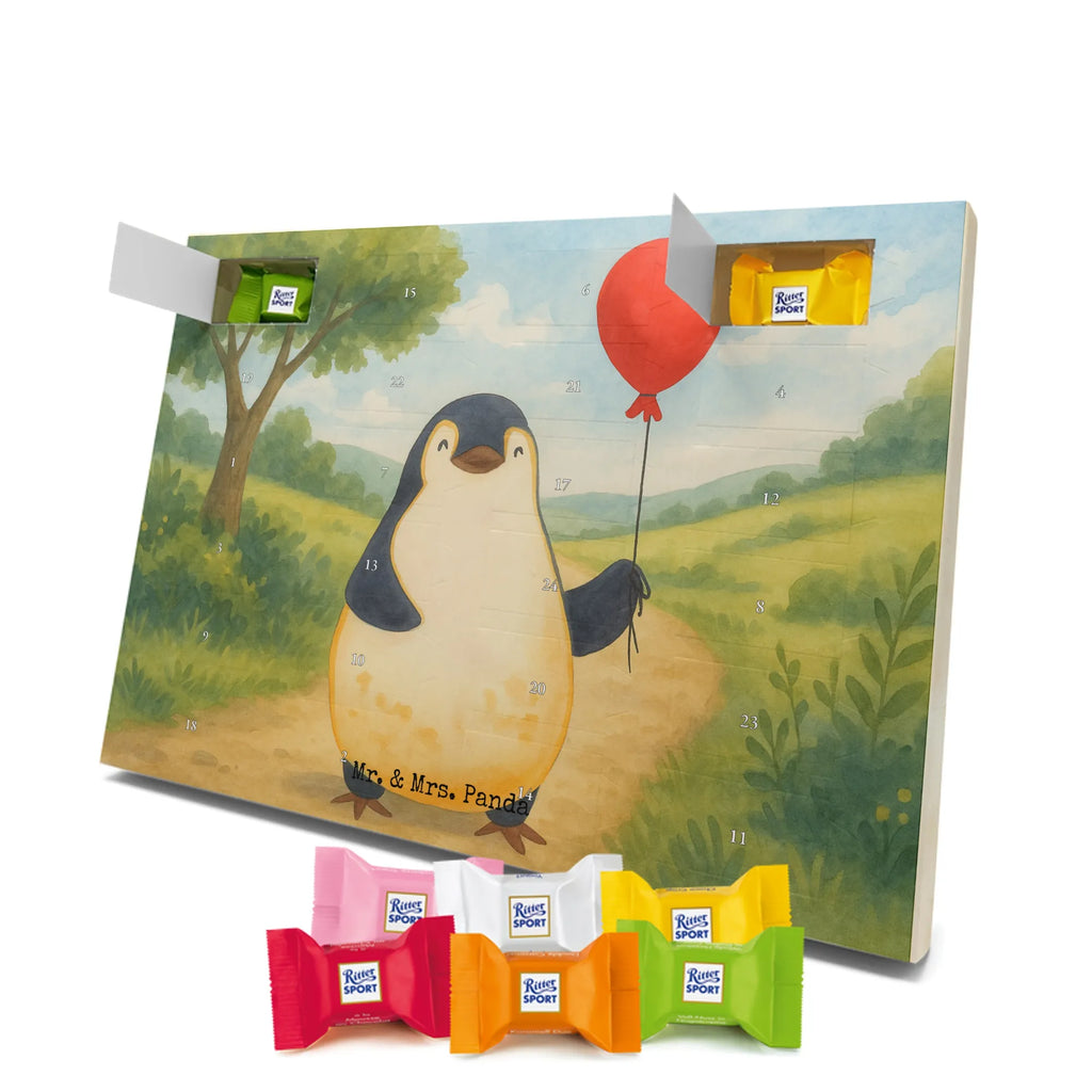 Chocolate advent calendar Penguin balloon Design North Pole, Penguins, gift idea, new life, new start, love of life, balloon, gift girlfriend, best friend, penguins