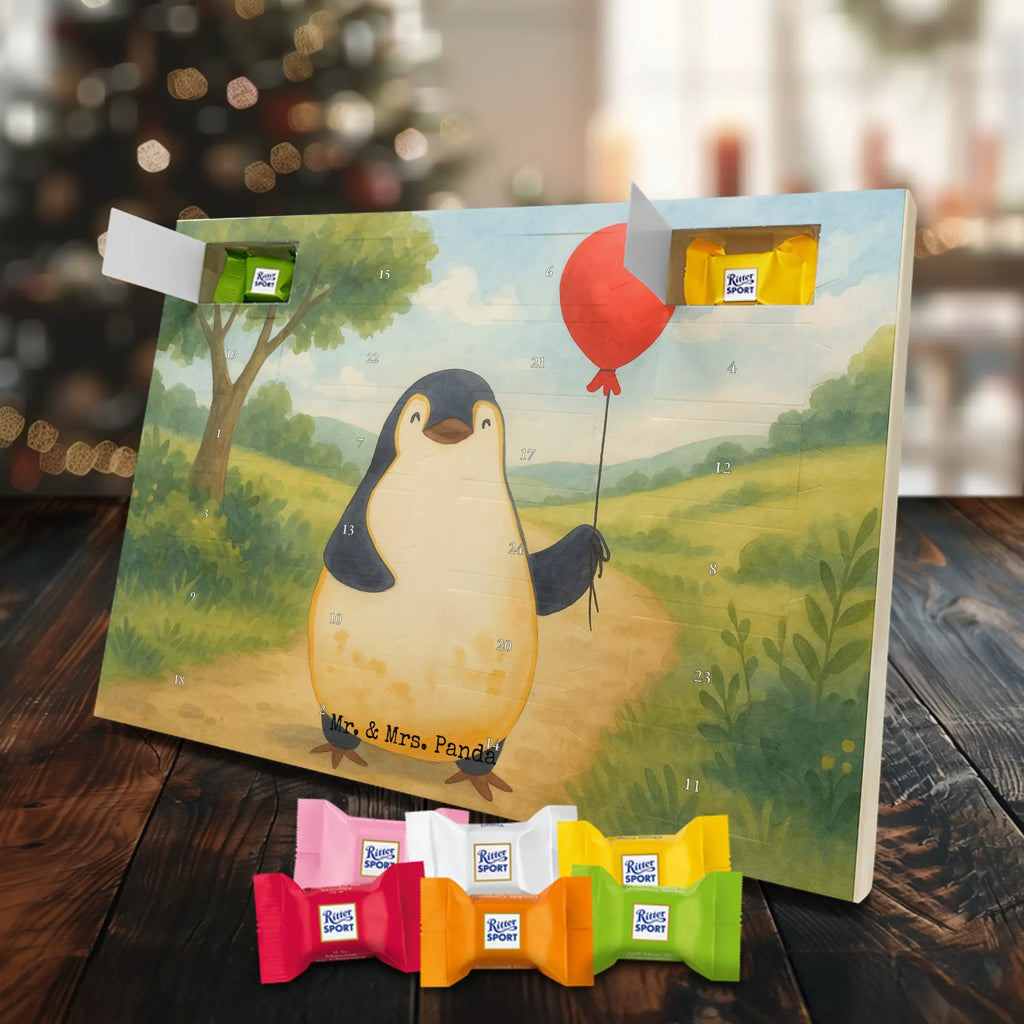 Chocolate advent calendar Penguin balloon Design North Pole, Penguins, gift idea, new life, new start, love of life, balloon, gift girlfriend, best friend, penguins
