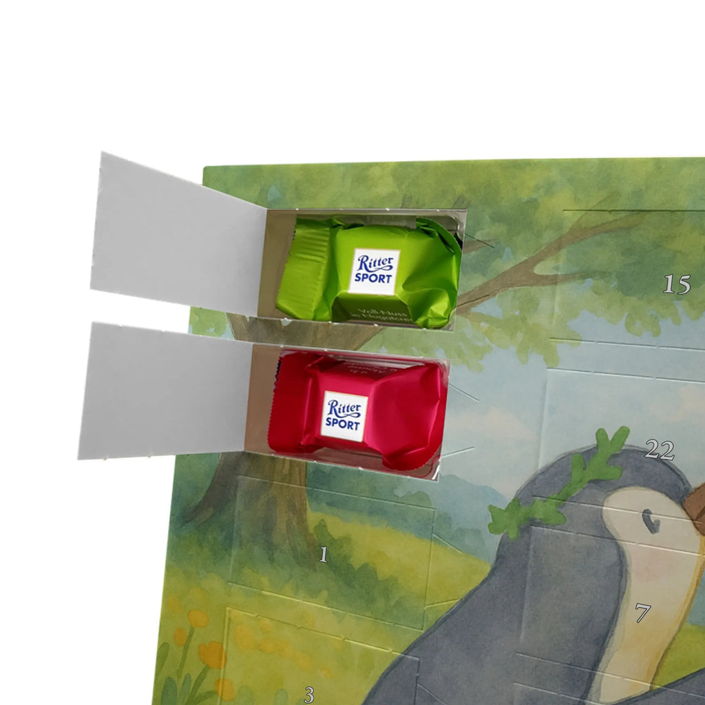 Chocolate advent calendar Penguin with child Design Father's Day, Mother's Day, Mother, Mummy, Gift, Birthday