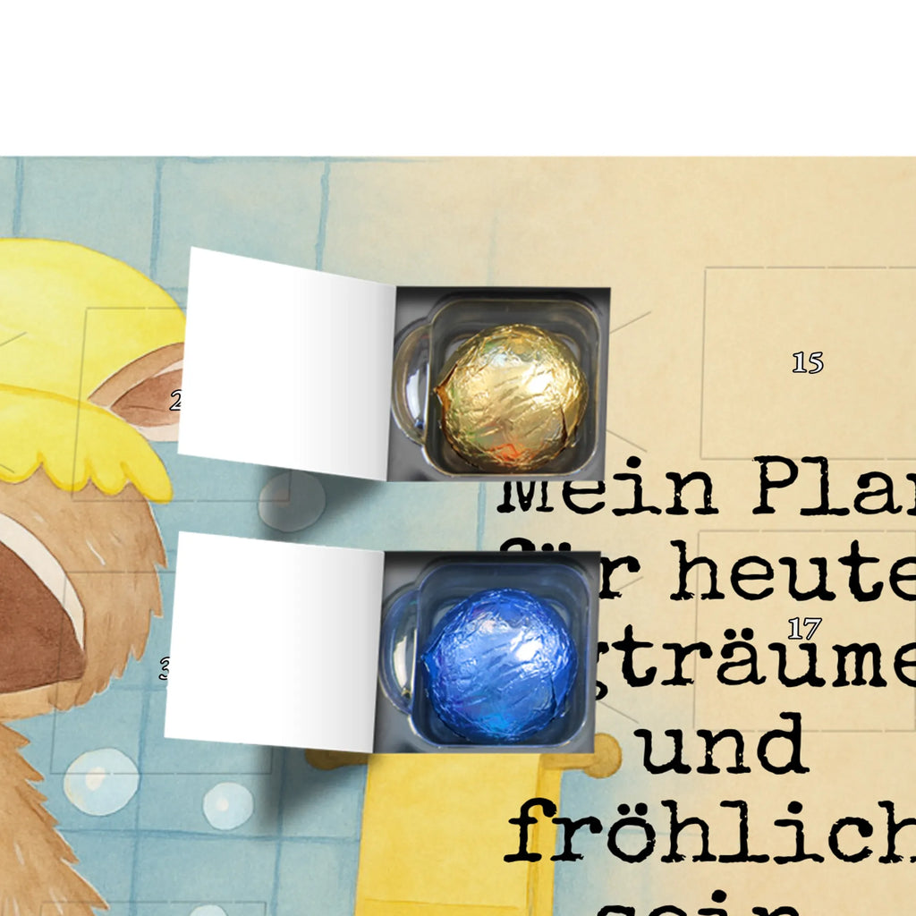 Chocolate advent calendar Raccoon Design card, gift ideas, gifts, small animals, cute, cute animal motives, hand drawn, funny sayings, good mood, special gifts, animal lover, daydreaming, raccoon, soap bubbles, wash