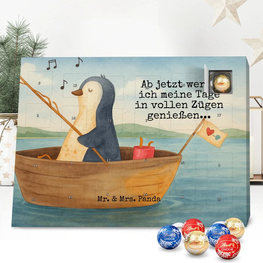 Chocolate advent calendar Penguin fishing boat Design North Pole, Penguins, boat, divorce, fishing boat, gift idea heartache, penguins, new beginning, enjoy, fishing, love of life, new start, separation