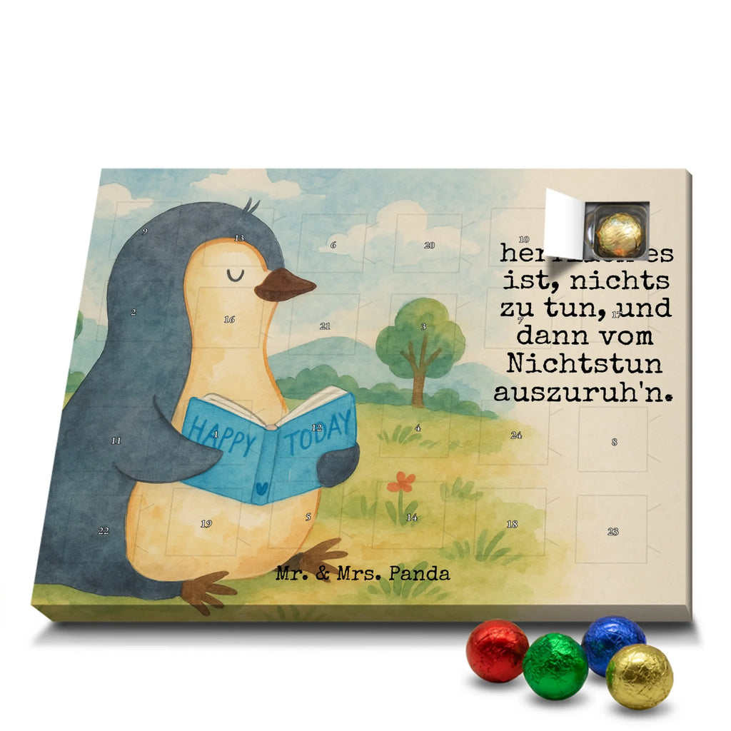 Chocolate advent calendar Penguin A book Design North Pole, Penguins, doing nothing, leisure, penguins, bookworm, reading, book, lazing around, holidays, vacation