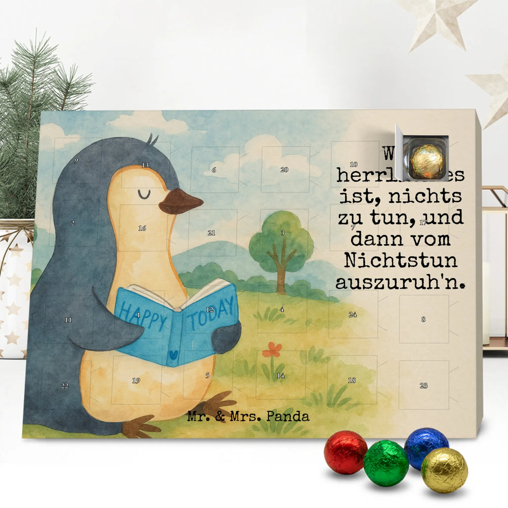 Chocolate advent calendar Penguin A book Design North Pole, Penguins, doing nothing, leisure, penguins, bookworm, reading, book, lazing around, holidays, vacation