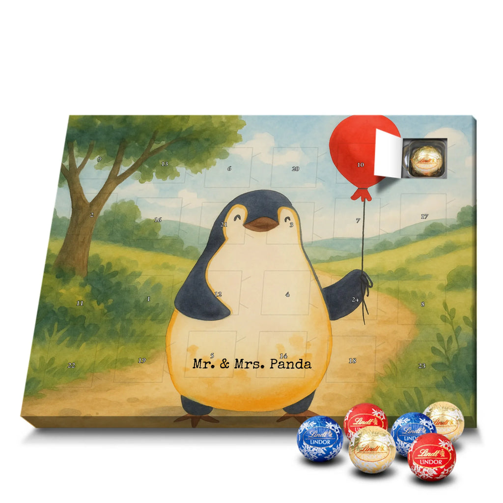 Chocolate advent calendar Penguin balloon Design North Pole, Penguins, gift idea, new life, new start, love of life, balloon, gift girlfriend, best friend, penguins